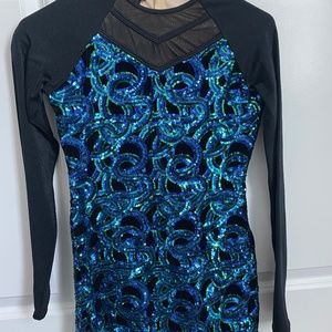 Just For Kix Alexandra Costumes Dance Costume - Rainbow Biketard Women's XS